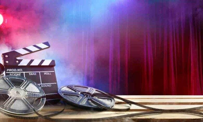 film movie concept with stage